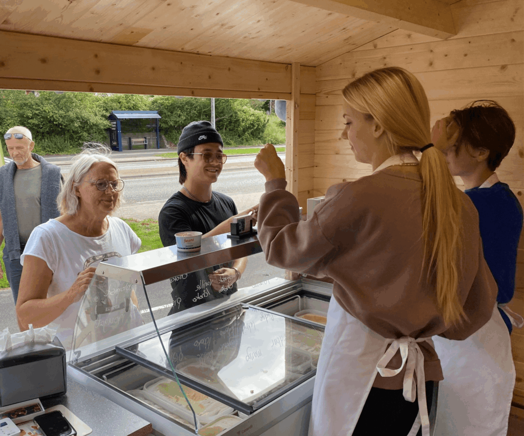 Hansens Is ved Mosede Fort, ishus